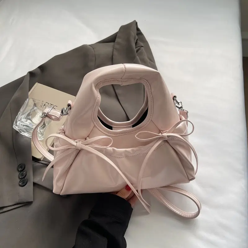 Pink Bow Shoulder Bag for Women 2025 - Image 3