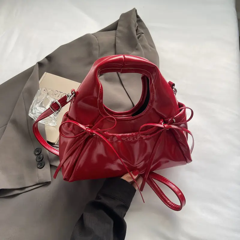 Pink Bow Shoulder Bag for Women 2025 - Image 4