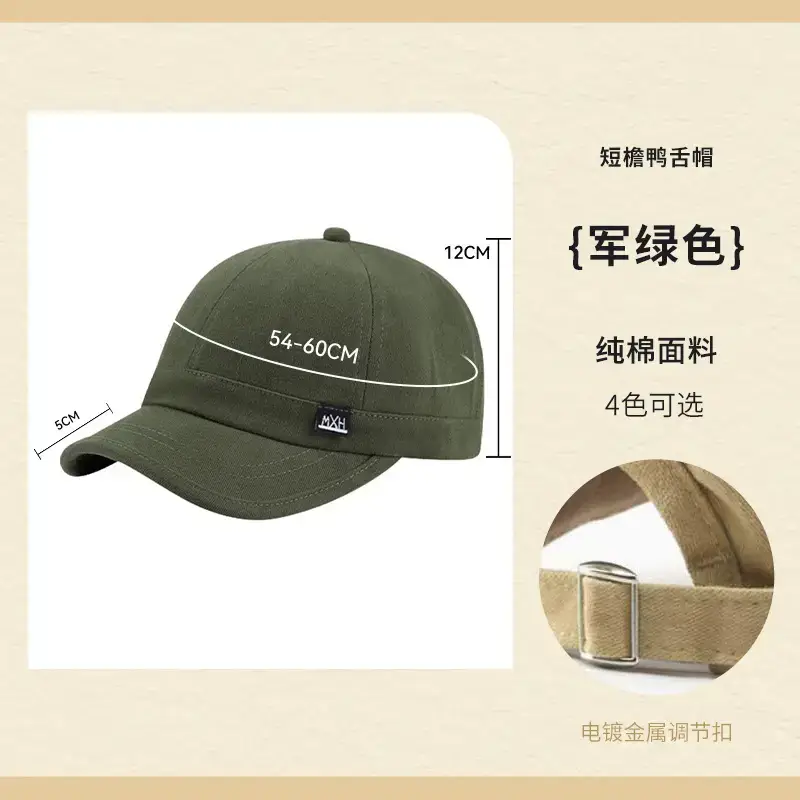 Pure Cotton Baseball Cap Navy Blue 15 Colors - Image 12
