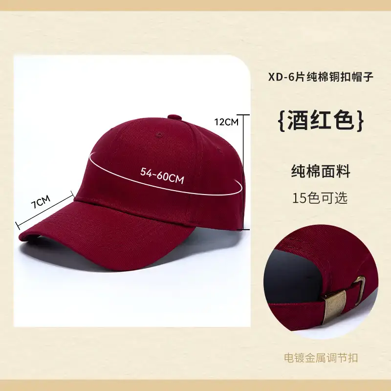 Pure Cotton Baseball Cap Navy Blue 15 Colors - Image 19