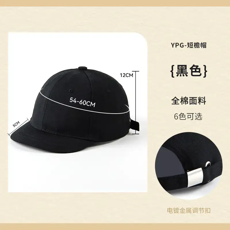Pure Cotton Baseball Cap Navy Blue 15 Colors - Image 3