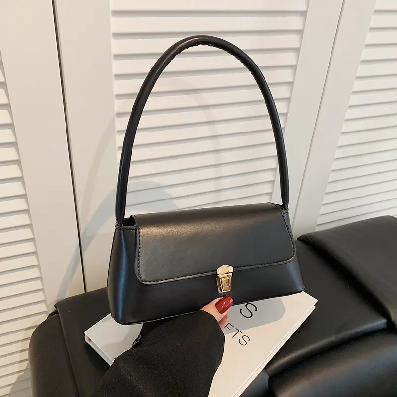 Black Leather Shoulder Bag for Women 2026 New Trend - Image 7