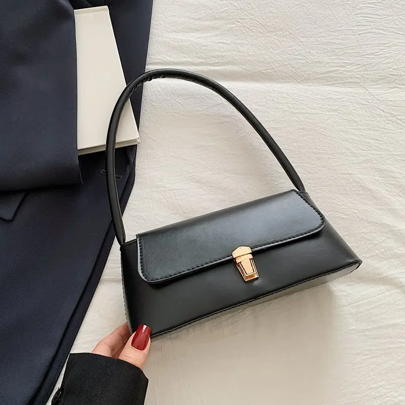 Black Leather Shoulder Bag for Women 2026 New Trend - Image 8