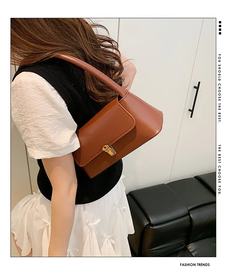 Black Leather Shoulder Bag for Women 2026 New Trend — feature 1