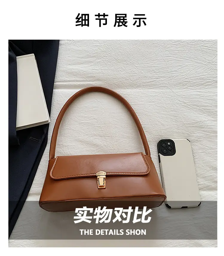 Black Leather Shoulder Bag for Women 2026 New Trend — feature 4