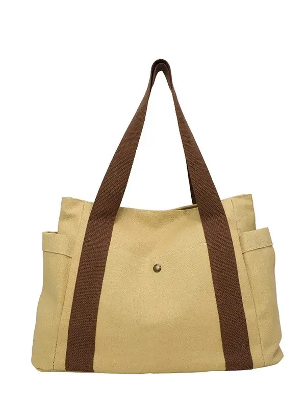 White Canvas Tote Bag for Office & Casual Use - Image 8