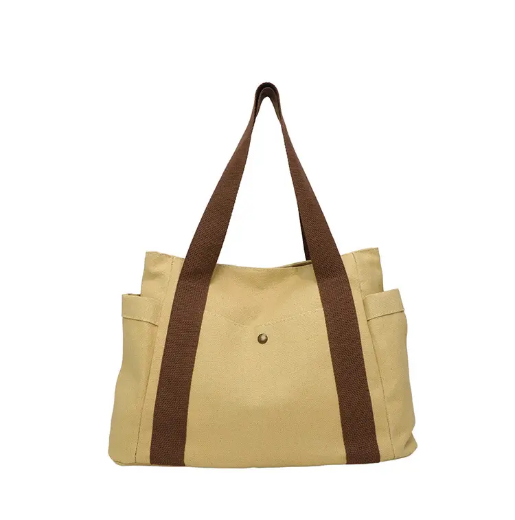 White Canvas Tote Bag for Office & Casual Use - Image 2