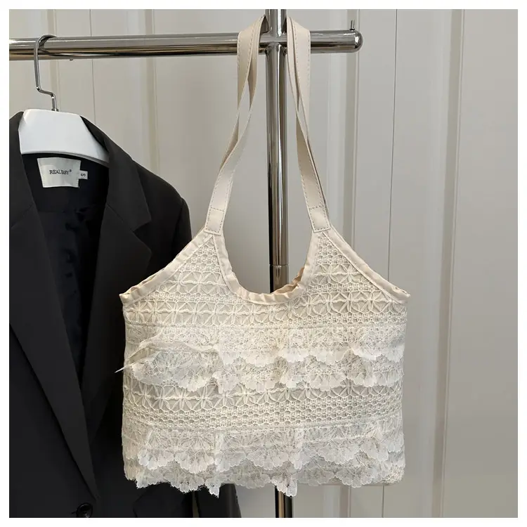Lace Hollow Woven Shoulder Bag for Women — feature 14