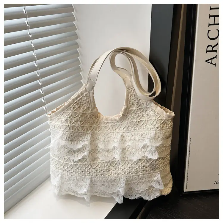 Lace Hollow Woven Shoulder Bag for Women — feature 16