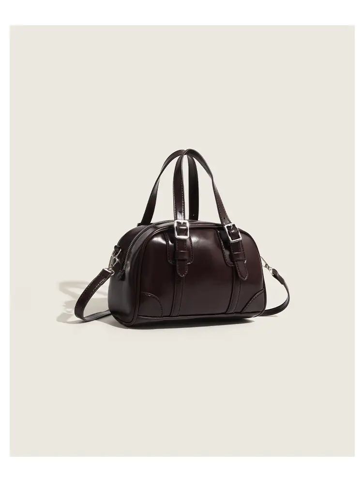 2025 Korean Retro Handbag Brown Leather Crossbody — feature 10