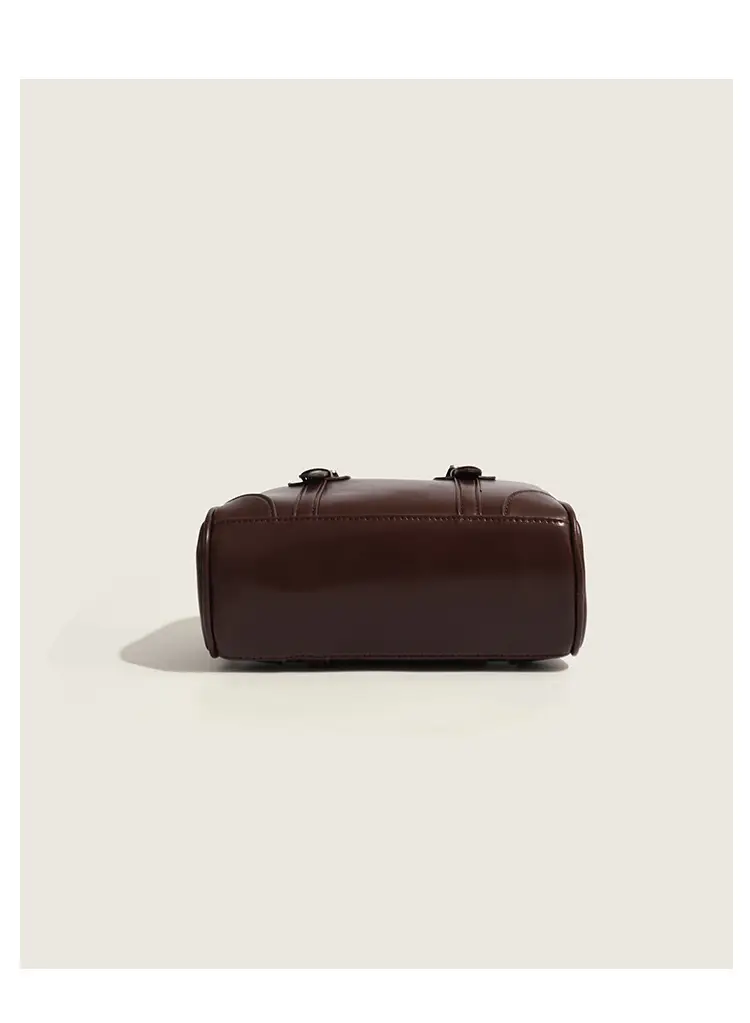 2025 Korean Retro Handbag Brown Leather Crossbody — feature 16