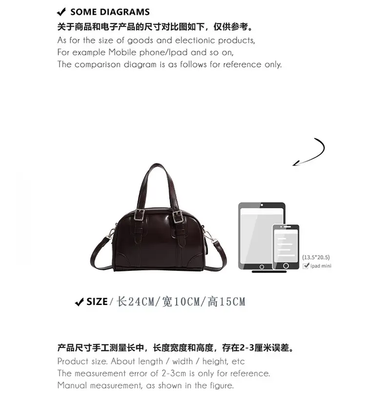 2025 Korean Retro Handbag Brown Leather Crossbody — feature 6