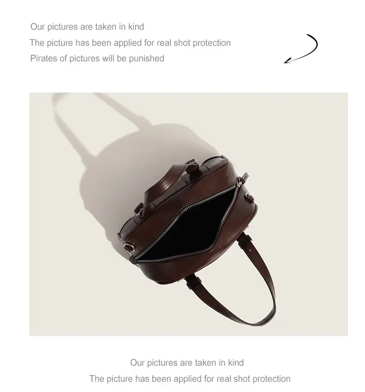 2025 Korean Retro Handbag Brown Leather Crossbody — feature 7