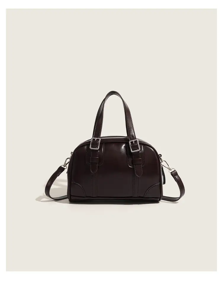 2025 Korean Retro Handbag Brown Leather Crossbody — feature 9