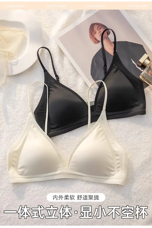 Original French-Style Triangle Cup Bra for Women with Large Busts, Designed to Appear Smaller, Thin Strapless Dress-Specific Thin Breathable Bra — feature 5