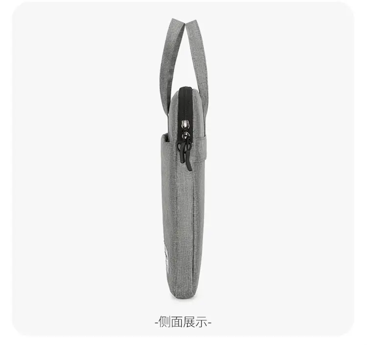 Grey Zipper Student Computer Bag Waterproof Large Capacity — feature 19