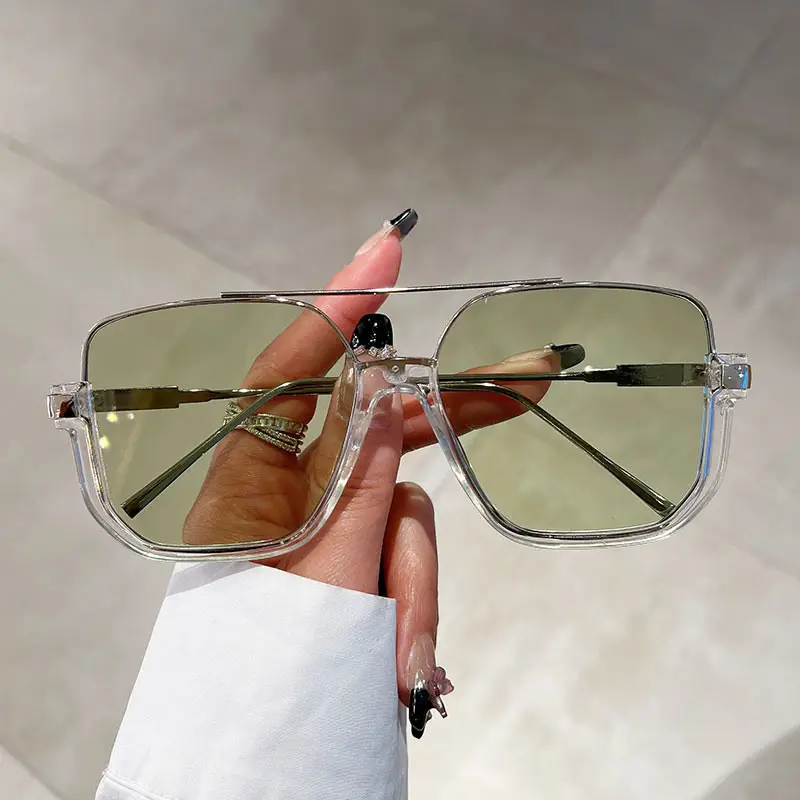 Korean Style UV400 Sunglasses Black Brown - Image 10