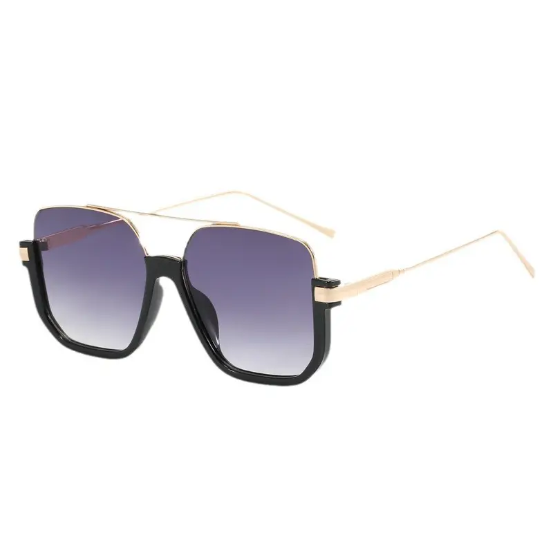 Korean Style UV400 Sunglasses Black Brown - Image 12