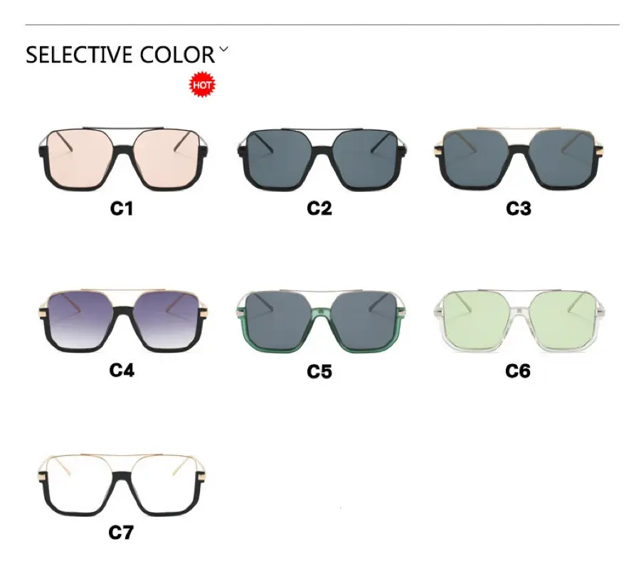 Korean Style UV400 Sunglasses Black Brown β feature 4