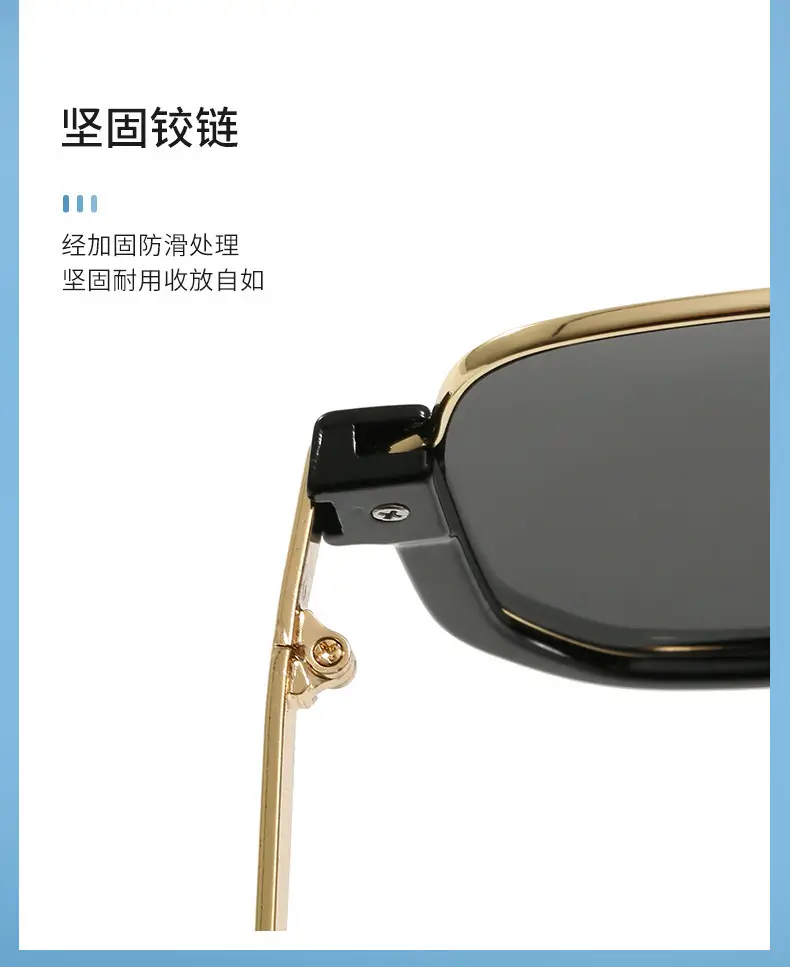 Korean Style UV400 Sunglasses Black Brown β feature 5