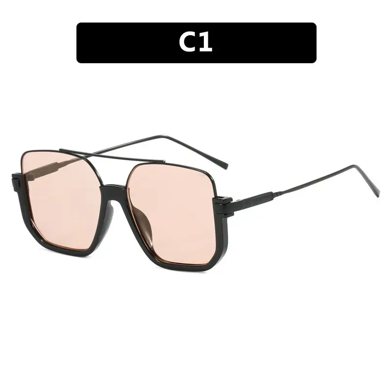 Korean Style UV400 Sunglasses Black Brown - Image 3