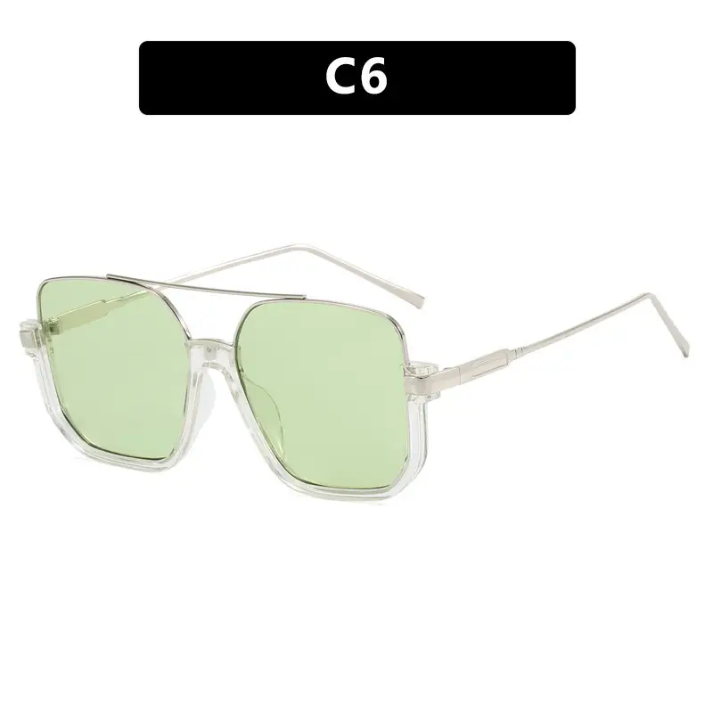 Korean Style UV400 Sunglasses Black Brown - Image 5