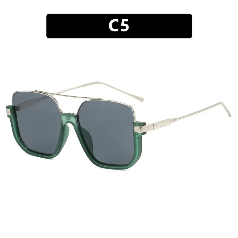 Korean Style UV400 Sunglasses Black Brown - Image 6
