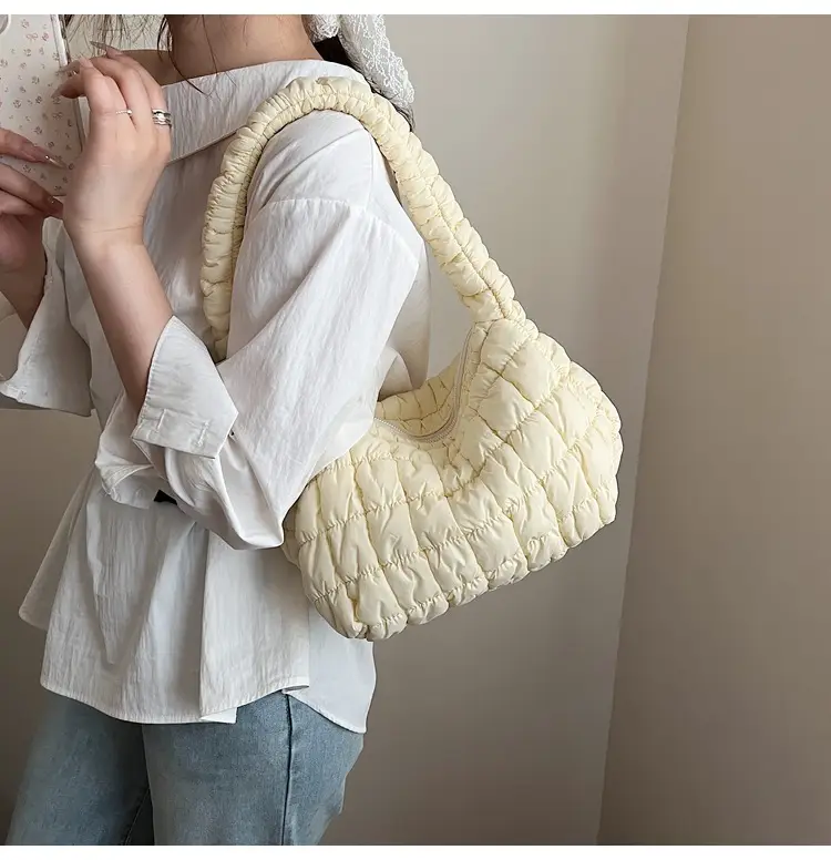 Pink Rhombus Quilted Handbag for Women — feature 21