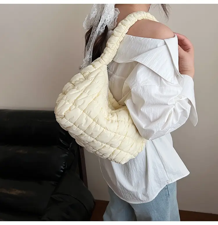 Pink Rhombus Quilted Handbag for Women — feature 22