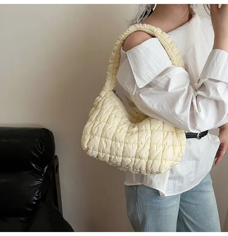 Pink Rhombus Quilted Handbag for Women — feature 23
