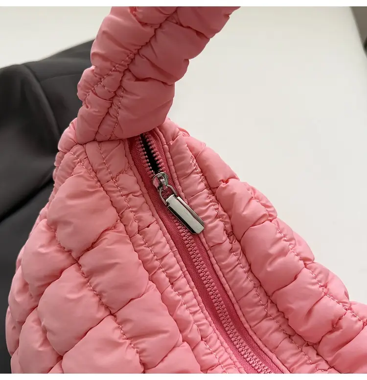 Pink Rhombus Quilted Handbag for Women — feature 32