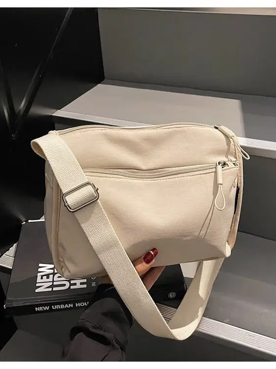 Lightweight Crossbody Bag with Multiple Compartments