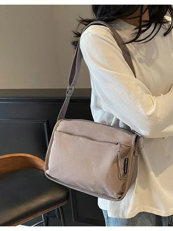 Lightweight Crossbody Bag with Multiple Compartments