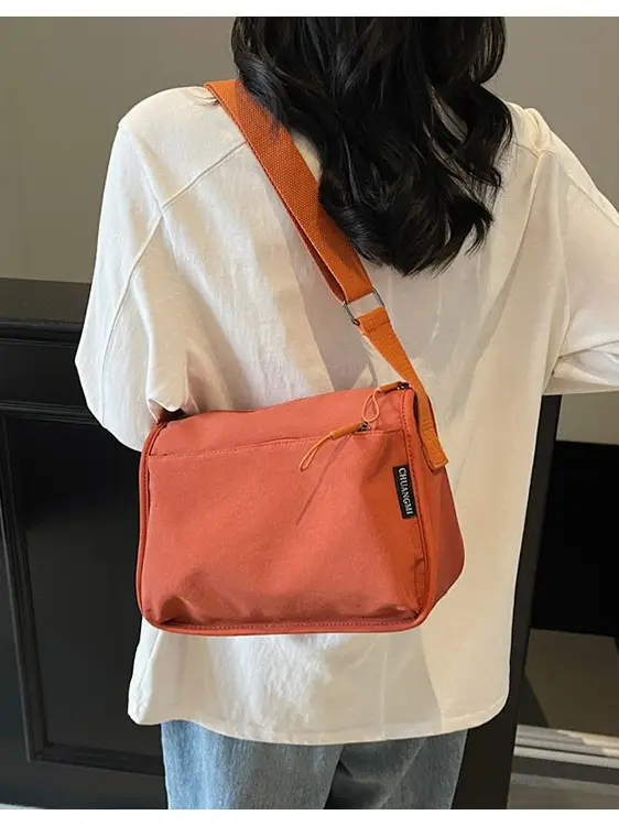 Lightweight Crossbody Bag with Multiple Compartments