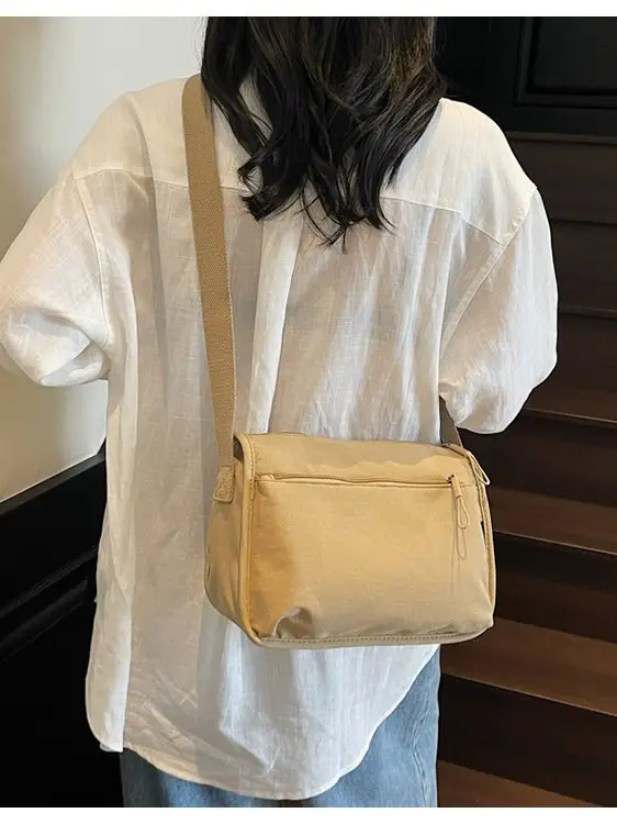 Lightweight Crossbody Bag with Multiple Compartments