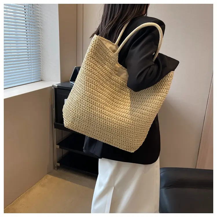 New Summer Straw Shoulder Bag Large Capacity Women - Image 6