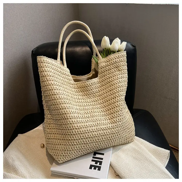 New Summer Straw Shoulder Bag Large Capacity Women — feature 14