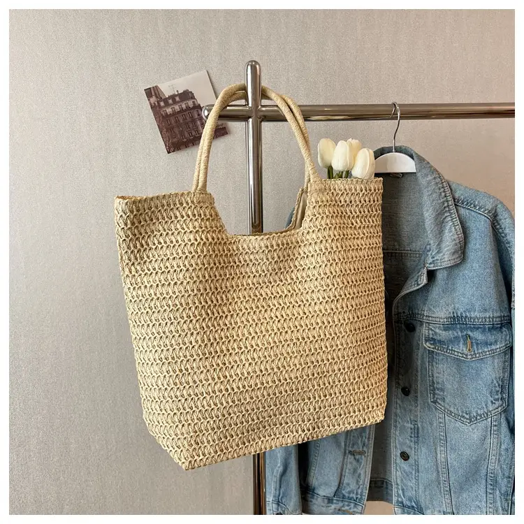 New Summer Straw Shoulder Bag Large Capacity Women — feature 22