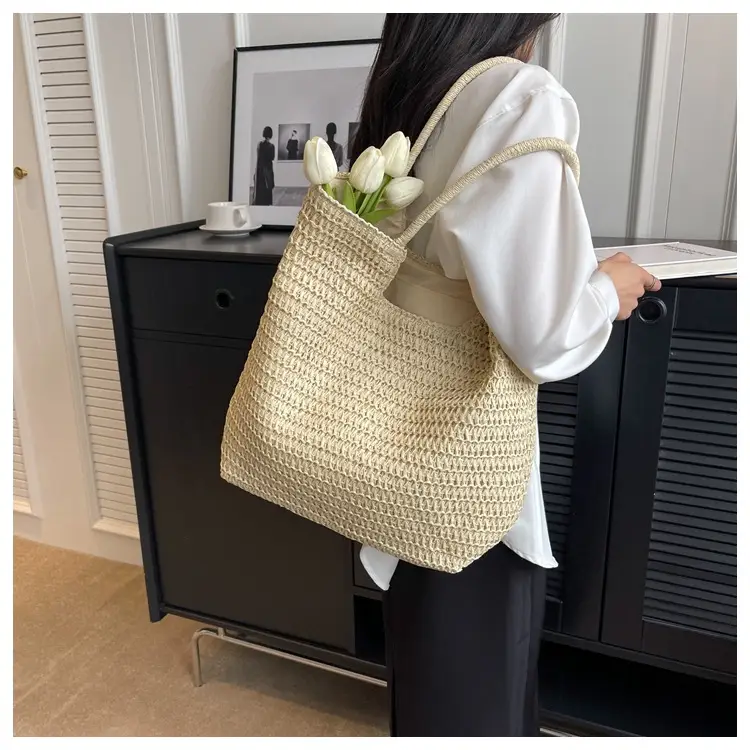 New Summer Straw Shoulder Bag Large Capacity Women — feature 25