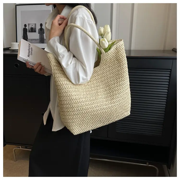 New Summer Straw Shoulder Bag Large Capacity Women — feature 26
