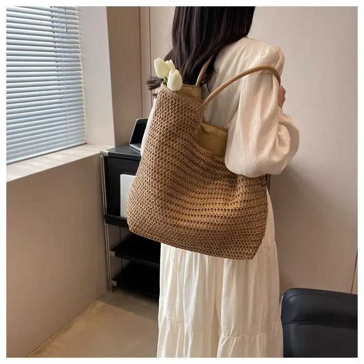 New Summer Straw Shoulder Bag Large Capacity Women — feature 27