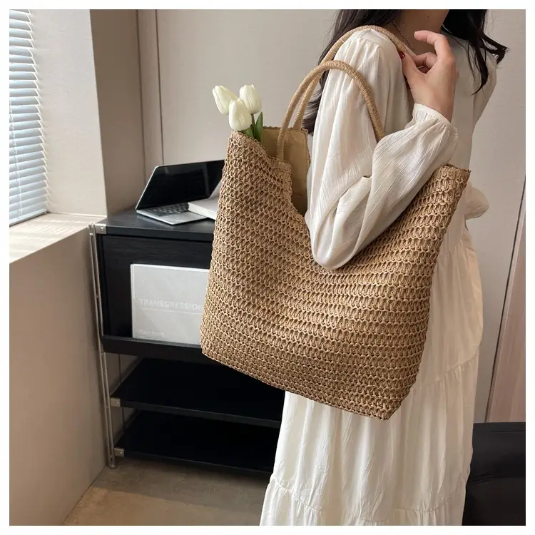 New Summer Straw Shoulder Bag Large Capacity Women — feature 31