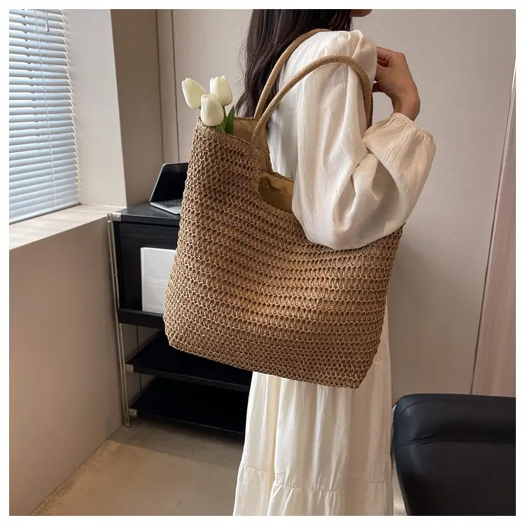 New Summer Straw Shoulder Bag Large Capacity Women — feature 32