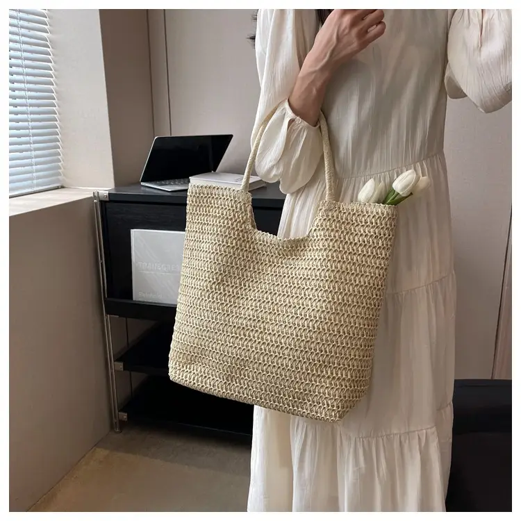 New Summer Straw Shoulder Bag Large Capacity Women — feature 35