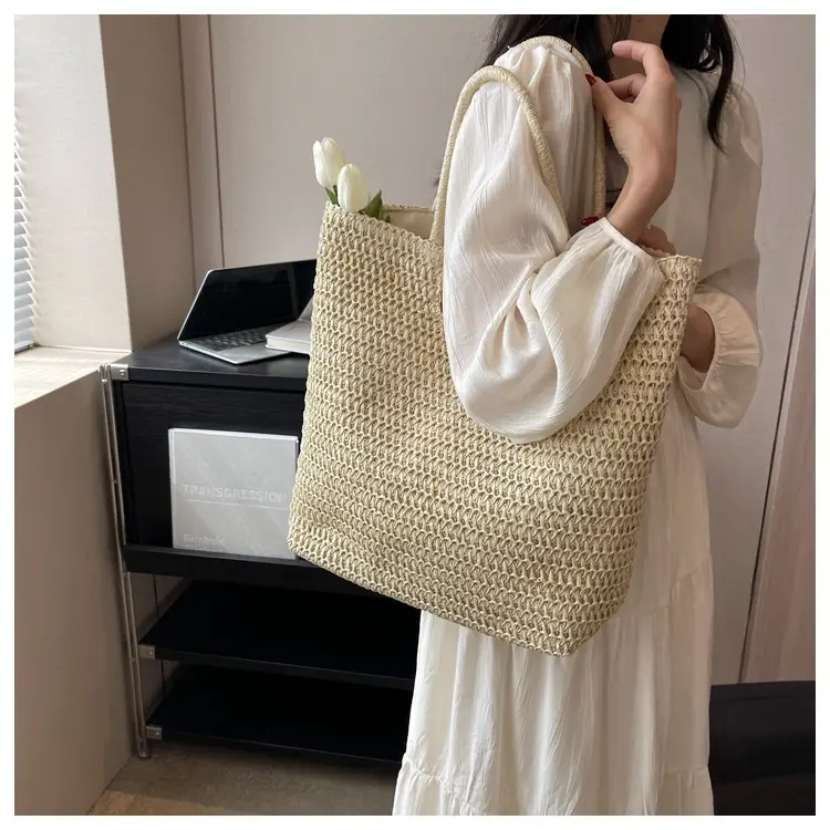 New Summer Straw Shoulder Bag Large Capacity Women — feature 36