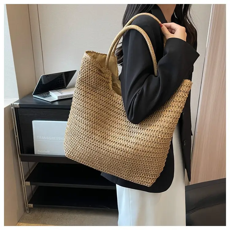 New Summer Straw Shoulder Bag Large Capacity Women — feature 38