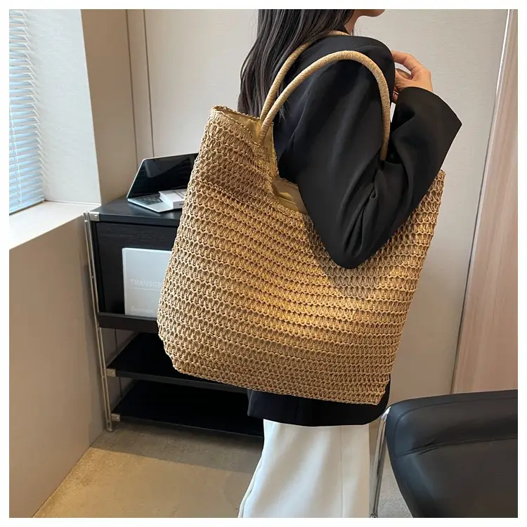 New Summer Straw Shoulder Bag Large Capacity Women — feature 39