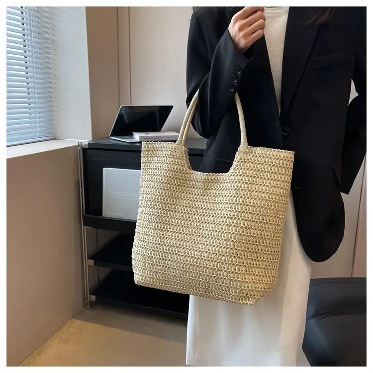 New Summer Straw Shoulder Bag Large Capacity Women — feature 41