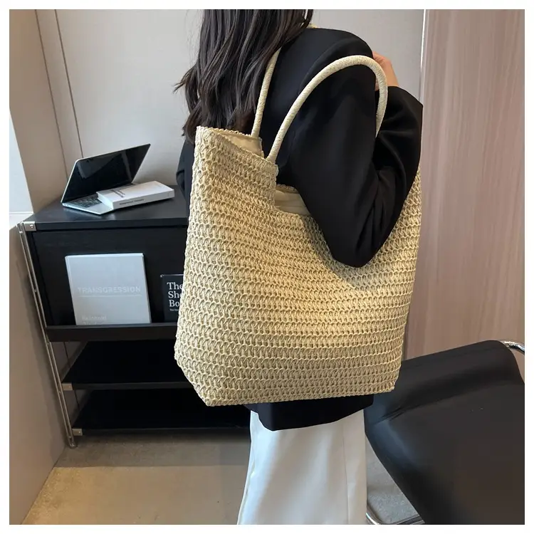 New Summer Straw Shoulder Bag Large Capacity Women — feature 42
