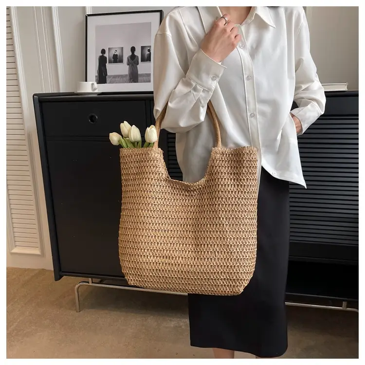 New Summer Straw Shoulder Bag Large Capacity Women — feature 43
